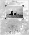 A photo taken of the wreck of Admiral Graf Spee by a member of Helena's crew.