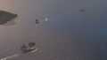 King George V is surrounded by enemy North Carolina and Bayern-class battleships.