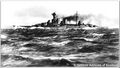 Hood undergoing speed trials, spring 1920.