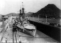 Arizona transiting the Panama Canal in 1921.