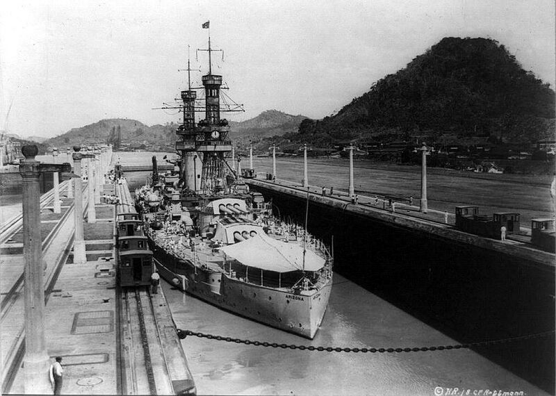 File:USS Arizona панамский канал 1921(3).jpg