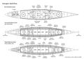 Deck plans of Gascogne.