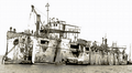 Varyag after being salvaged by the Japanese.