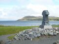 The Varyag memorial at Lendalfoot looks over the Firth of Clyde.