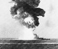 Roma immediately after secondary detonations consequent to the Fritz X strikes, September, 1943.