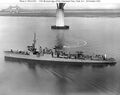 USS Breckenridge (DD-148). Her mainmast, aft funnel, and aft torpedo bank have been removed. Note the additional ASW armament, including K-guns. She retains her 102mm guns.