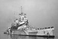 HMS Duke of York in Tokyo Bay for the Japanese surrender, September 1945.