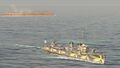 Mutsuki seeks its' next victim after sinking an enemy Langley.