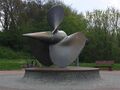 One of Prinz Eugen’s propellers, salvaged from Kwajalein Atoll and on display at the German Naval Memorial in Laboe, Germany.
