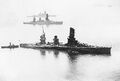 Yamashiro, Fuso and the fast battleship Haruna in the late 1930s.