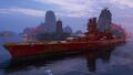 Mengchong in the Dragon Port, with her default permanant camouflage