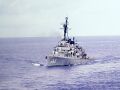 Black patrolling the Gulf of Tonkin, as seen from the deck of USS Intrepid (CVA-11), circa 1966 or 1967.