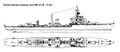 Line Schematics of the Zerstörer 1936C Project destroyers