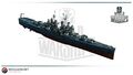 Official WoWS model of Cleveland.