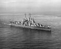 USS Cleveland at sea in 1942.