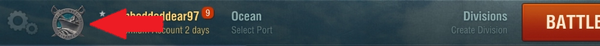 The location of the Insignia button.