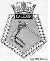 Crest of HMS Caledon.