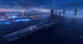 Hood as she appears in port.