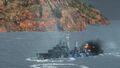 An enemy Loyang flees the Leberecht Maass.