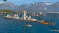 Triunfante in her default camo in the Maritime Parade port.