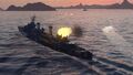 Huanghe leads a desperate torpedo charge on an enemy battleship.