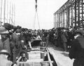 Keel-laying of USS Arizona (BB-39), 16 March 1914.