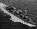 Caledon-class light cruiser HMS Caradoc in May 1942 after her U.S. refit.