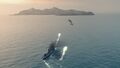The G-101 favors extremely aggressive gameplay. The enemy Isokaze is confused by the constant turns and forward torpedo arcs.