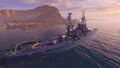 Arizona resting at port.