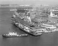 At Portsmouth’s South Railway Jetty after the 1964 rebuild, with remodeled island