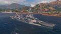 Pensacola in Hawaii Port, with her default permanant camouflage