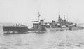 Shiokaze with Kongo in 1924.