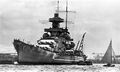 Scharnhorst in port.