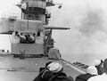 Lexington firing her 8-inch guns, 1928.