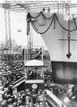 The launch of Seydlitz, 19 January 1939.