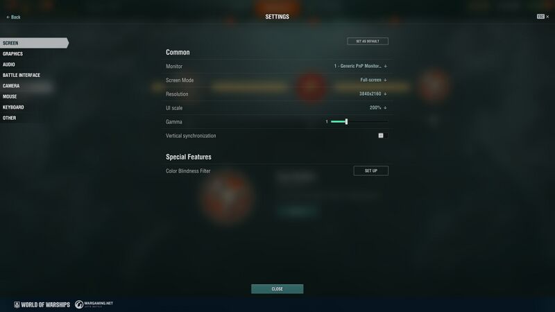 New Setting Menu sample page