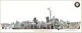 Cutaway drawing of USS Gearing.
