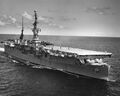 USS Saipan underway, circa 1956.