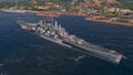 Annapolis in Hawaii Port, with her default permanant camouflage