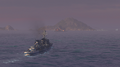 Émile Bertin charges into a group of three enemy warships.