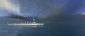 Weymouth steams forward into battle.