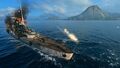 Scharnhorst dodges a cruiser fired torpedo with ease. The cruiser was not so lucky.