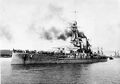 Bayern in the Kaiser Wilhelm Canal while commissioned for sea trials.