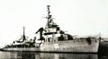 Rezkiy now renamed to Fushun at anchor in her final configuration.