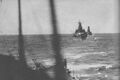 Takao (center) and the Kirishima steaming for Guadalcanal, 14 November 1942.