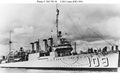 USS Crane (DD-109) as built, interwar photo.