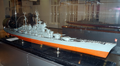Scale model on display in the Central Naval Museum
