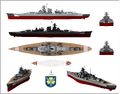 3D rendering of Bismarck during Operation Rheinübung, May 1941.