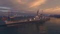 Wisconsin in New York Port (Decorated), with her default permanant camouflage