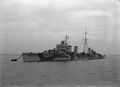 HMS Caledon in 1944 after refit.